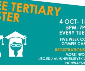 Free Tertiary Taster – 5-week course “University skills for the community”